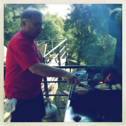 Ernie at my grill