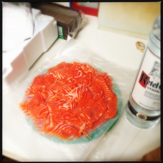 Steelhead trout, curing
