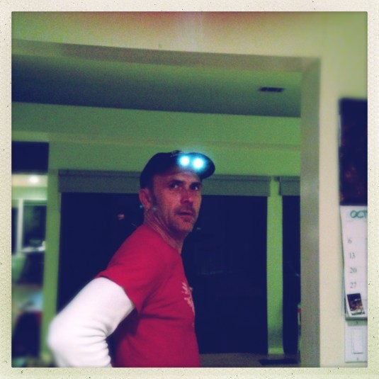 The author, with Scott Murphy hat, in action