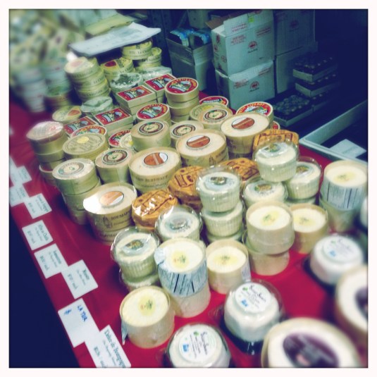 Inside the cheese walk-in