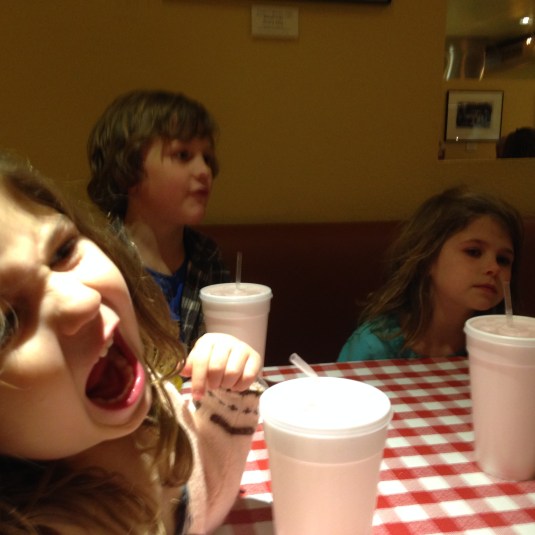 Waiting for dinner at Bill's