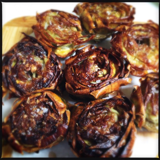 Carciofi all Giudia — artichokes in the "Jewish" style