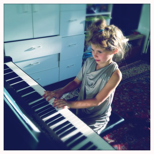 Willa at the keys