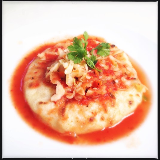 Queso & loroco pupusa
