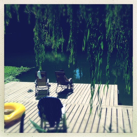 Relaxing on the river