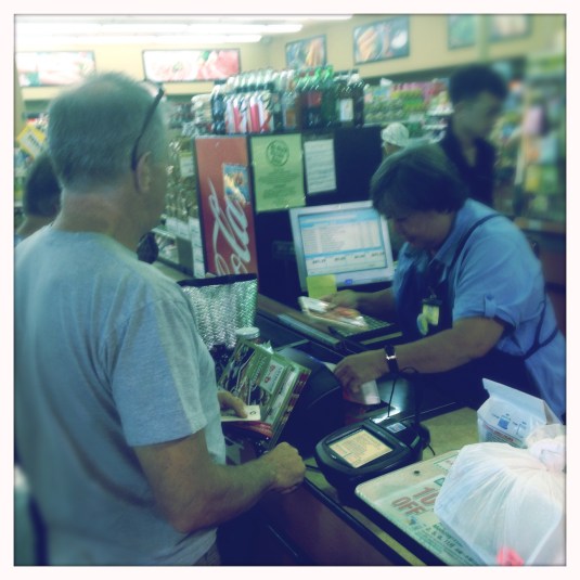Brody checking out at Mitsuwa