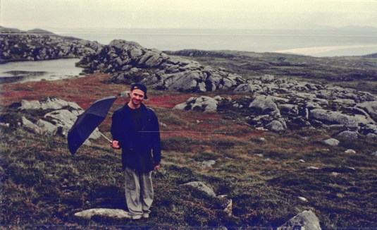 Yer man, out on the turf in Co. Donegal