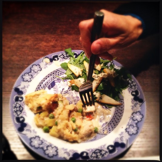 Shirley's hand digs in!