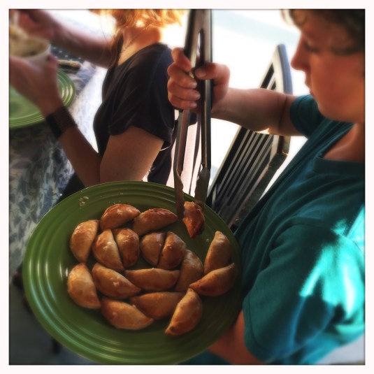 Asa serving the borscht