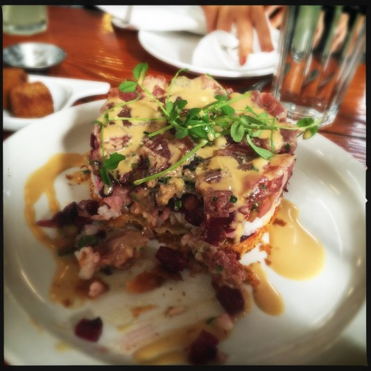 Tuna tarte appetizer