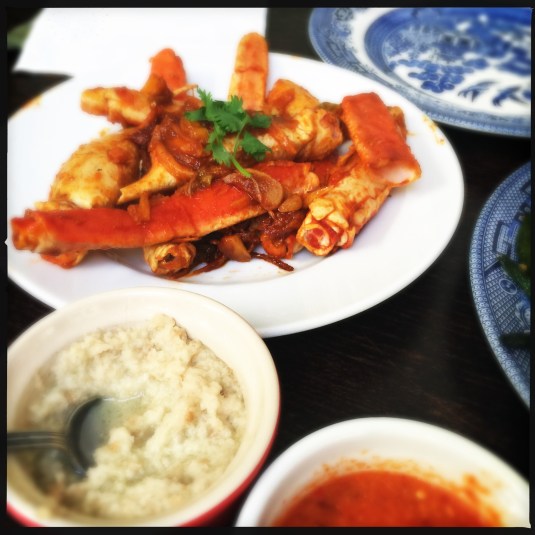 Chili crab & chicken rice sauces