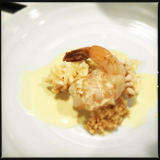 Crispy shrimp risotto fake out