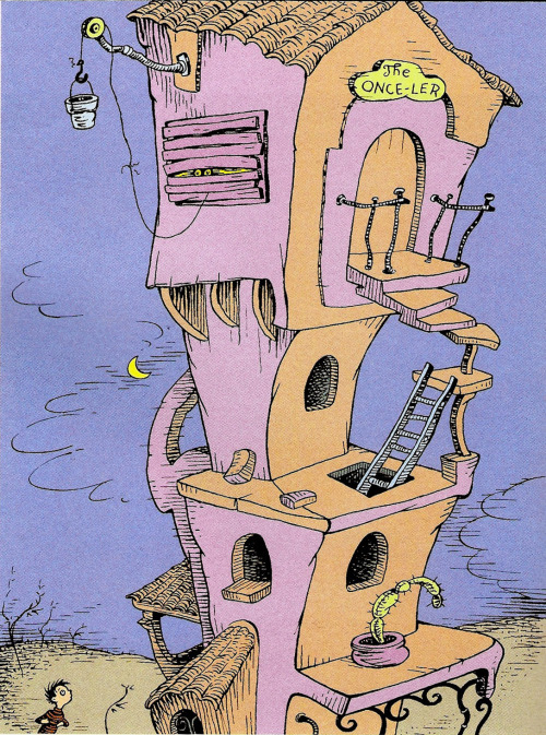 Dr. Seuss' Onceler, lurking in his Lerkim