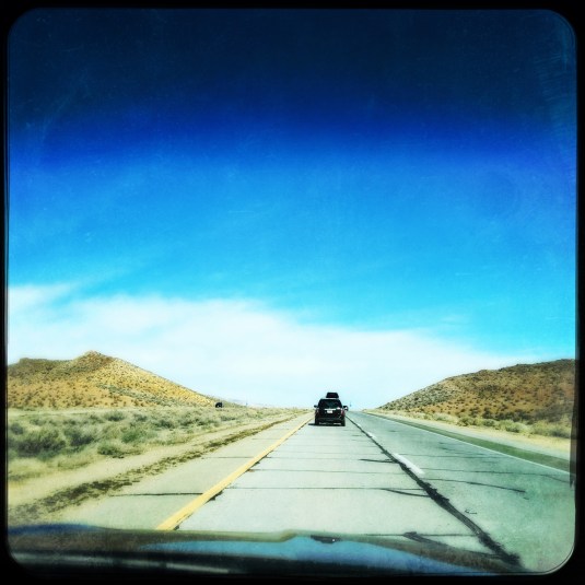 Through the Mojave Desert on the road to Tahoe