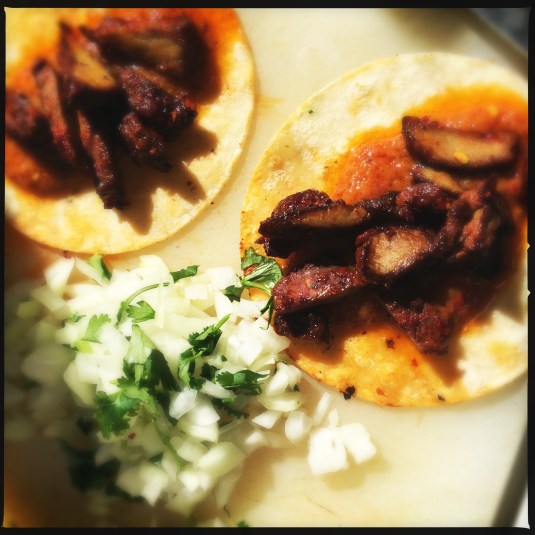 Dried pork tacos