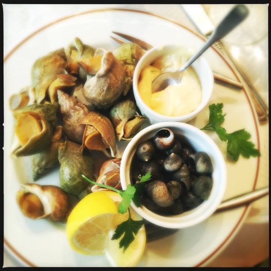 Whelks & periwinkles at Chez Paul