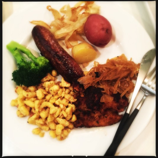 Oktoberfest dinner is served!